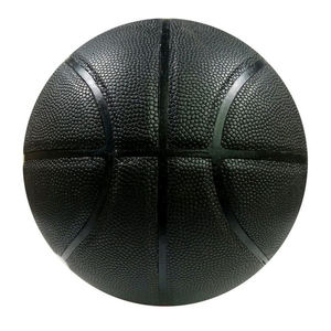 Ballons de basket-ball en cuir de qualité supérieure pour l'exportation, couleur noire, pour l'entraînement et la pratique, taille officielle - Product Image 4