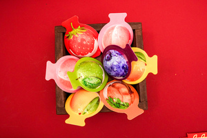 3D Colorful Mochi Fruit Jelly Candy Sweet and Sour Flavor for <b>Kids</b> Summer Dessert Manufactured in Viet Nam - Product Image 3