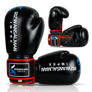 Guantes de Boxeo Profesionales Antideslizantes de 16 oz con Logotipo Personalizado, de Cuero PU, para Entrenamiento de MMA y Muay Thai, con Cierre de Gancho y Bucle - Product Image 1