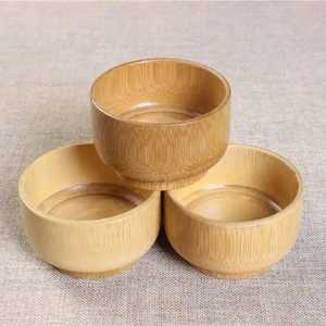 Ensemble de bols de service en bois faits à la main, finition naturelle, écologiques, décoration de cuisine et de maison, style rustique - Product Image 6