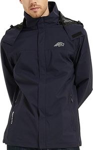 Blouson d'hiver long pour homme de créateur, coupe-vent à capuche, col montant, style vintage, léger et résistant au vent, vente en gros - Product Image 2