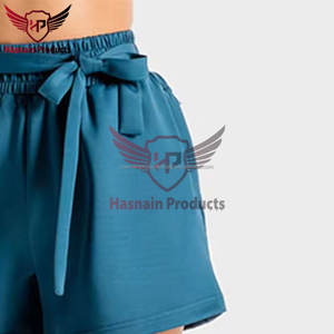 Short de sport décontracté en plein air pour femme à la mode en polyester avec imprimé cachemire-Short pour femme doux et flexible - Product Image 3