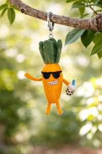 Felt & Yarn Handmade Wool Carrot Toy with Green <b>Top</b> for <b>Easter</b> Decorations and Child Play - Product Image 6