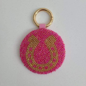 Artisan Handcrafted Embroidered Beaded <b>Keychain</b> with Colorful Floral Embellishments for Handbags Backpacks Keys and Gifts - Product Image 3