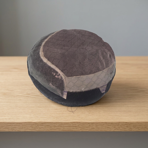 Bonnet de perruque sans capuchon en cheveux indiens, ondulations naturelles, ondulations profondes lâches, construction en filet noir - Product Image 3