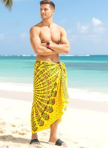 Paréo de plage léger pour homme, idéal pour la plage ou les vacances - Product Image 3