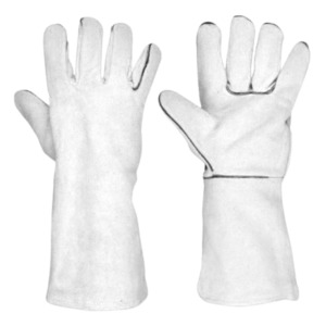 Guantes de Soldadura de Cuero Vacuno con Diseño de Logotipo Personalizado, Suaves, con Patrón Sólido, Cómodos, de Alta Visibilidad, Antideslizantes e Impermeables - Product Image 1