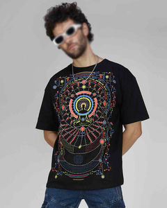 T-shirt vintage surdimensionné de qualité supérieure, lavé à l'acide, uni, en coton lourd 100%, impression personnalisée, streetwear pour hommes, t-shirts hip hop - Product Image 1