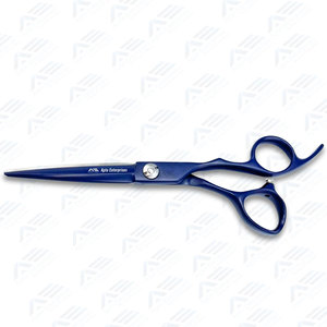 Tijeras de Corte de Pelo Profesionales de 6 Pulgadas, Acero 440C, Acabado Azul Titanio, Hoja Convexa, para Estilistas y Barberos, 15g, Certificación CE - Product Image 2