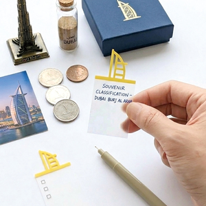 Sticky Note Transparent <b>Bookmark</b> Flags 72x32 mm Self-Adhesive Waterproof Reusable Iconic City Landmarks Office Use - Product Image 2