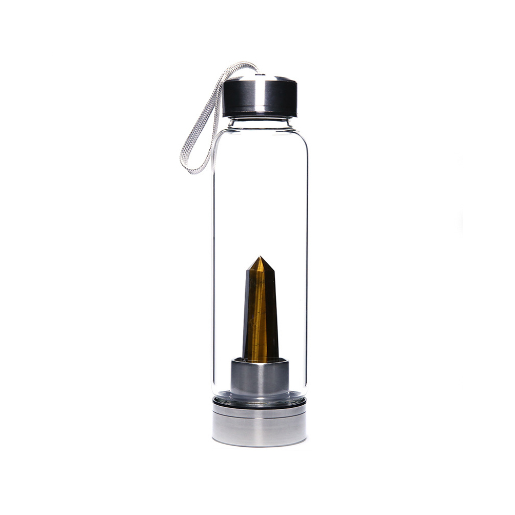 Clear bottle-C-tiger eye