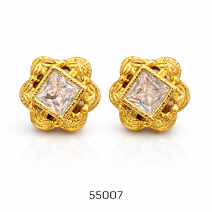 Pendientes de Coral con Baño de Oro de Primera Calidad MOLL JEWELLERS, Aleación de Zinc, 0.3mm, Joyería Moderna para Mujer, para Bodas y Fiestas, Tercera Marca - Product Image 1