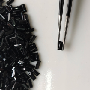 สปิเนลสีดำธรรมชาติ 5x2.5 มม. ทรงบาแกตต์ คุณภาพดีที่สุด พลอยหลวม รีดดิ้งเมาน์เทน เจมส์ ได้รับการรับรอง สำหรับทำเครื่องประดับ - Product Image 1