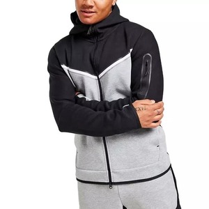 Ensemble de survêtement pour homme 100 % coton, haut de gamme, pour fitness et entraînement, avec logo personnalisé, respirant et coupe-vent – Vente chaude - Product Image 5