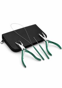 Kit d'outils professionnels pour extensions de cheveux avec pinces, aiguilles à crochet et ciseaux de dépose pour l'installation et le retrait - Product Image 3
