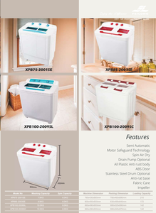 <span class=keywords><strong>LAVADORA</strong></span> DE DOBLE TANQUE XPB150-2009SMA para USO DOMÉSTICO y COMERCIAL - Product Image 4