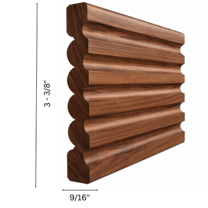 Modern Style Solid Alder Wood Molding Casing Eco-Friendly Moisture-Resistant Door Decoration Exterior Use - Product Image 2
