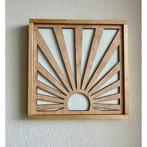 Letreros Minimalistas de Madera MDF para Pared, Decoración Elegante para el Hogar - Product Image 6