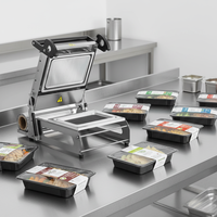 Scelleuse manuelle à pousser WAISU pour barquettes alimentaires 30*22cm, machine à film alimentaire pour boîtes à emporter