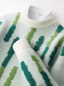 Pull en laine respirant pour homme – Nouveau modèle décontracté et professionnel, anti-rétrécissement, anti-plis, confortable et chaud - Product Image 4