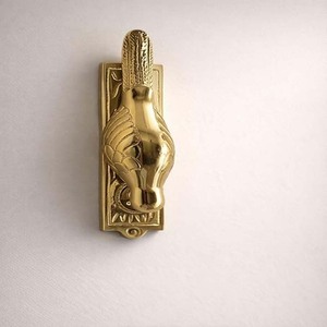 Battant de porte en aluminium artisanal style antique, motif oiseau vintage, battant de porte extérieur rustique - Product Image 2
