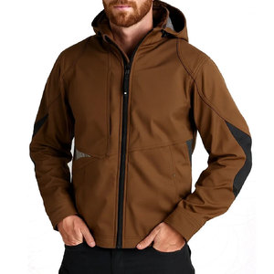 Oem Men's Casual Premium Shearing Long <b>Soft</b> <b>Shell</b> Waterproof Zipper <b>Hooded</b> Varsity <b>Jacket</b> Plain Dyed Autumn Outdoor Activities - Product Image 6