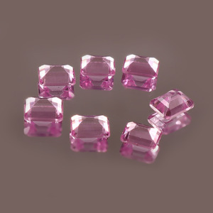 Zafiro Rosa Cultivado en Laboratorio, Corte Octogonal de 2x3mm, Facetado, Calibrado, Piedra Suelta Certificada para Joyería, Venta al Por Mayor - Product Image 3