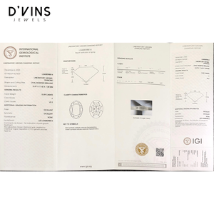 เพชร D'vins Jewels แบบสั่งทำพิเศษ F VS2 10.09 กะรัต CVD รูปทรงวงรี เพชรเพาะเลี้ยงในห้องปฏิบัติการ สำหรับทำเครื่องประดับ - Product Image 4
