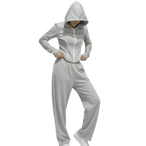Survêtement en molleton 100% coton de haute qualité avec logo personnalisé, streetwear, poids lourd, unisexe, ensemble de jogging pour femmes et hommes, modèle vierge - Product Image 1