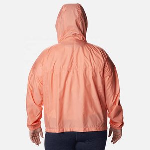 Unisex Lightweight Hooded Windbreaker Jacket <b>Waterproof</b> Outdoor Casual Sun Protection Sportwear Zip <b>Coat</b> Plus Size Outerwear - Product Image 4