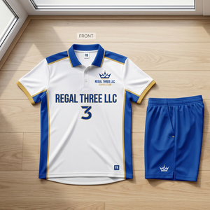 Custom Tennis Uniform Custom Printed Team <b>Name</b> Tennis Polo Tops Shorts Set 100% Polyester Training Tennis Uniforms - Product Image 1