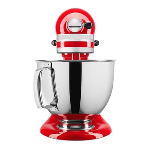 Batteur sur socle inclinable Artisan Series 5 Quart KSM150PS avec bouclier anti-éclaboussures, rouge passion - Product Image 3