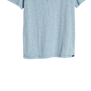Prix de gros T-shirt homme personnalisé tendance à manches courtes, uni, en coton léger - Product Image 6