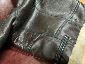 Men <b>Leather</b> Bomber <b>Jacket</b> Premium Craftsmanship Comfortable Fit Durable Material Ideal For Travel And Daily Use - Product Image 5