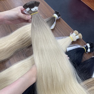 Extensiones de Cabello con Punta I de Queratina, Cabello Natural Real, Sin Sintético, Producto Original Vietnamita al por Mayor, Producto de Belleza para Mujeres - Product Image 1