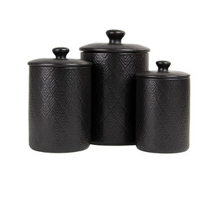 Ensemble de boîtes de cuisine en métal multifonctionnelles, rustiques, hermétiques et décoratives pour le stockage de la farine, du sucre et du thé - Product Image 2