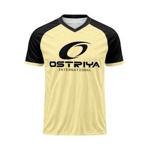 Camiseta de Fútbol Transpirable de Secado Rápido de Calidad del Fabricante, Personalizada con Impresión por Transferencia de Calor, 100% Poliéster, Unisex, Cuello en V - Product Image 1