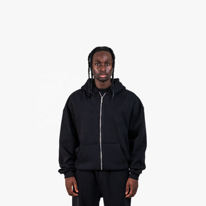 Ensemble de survêtement décontracté unisexe XXL surdimensionné en nylon avec fermeture éclair intégrale, coupe-vent de football, survêtement en polaire pour sports d'hiver - Product Image 6