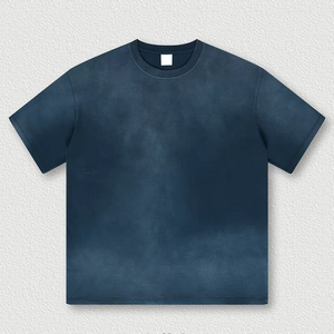 Camiseta Vintage con Logotipo Personalizado, 250 GSM, 100% Algodón Pesado, Estilo Desgastado por el Sol, Lavado Ácido, Corte Holgado - Product Image 1