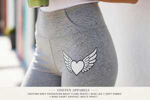 <b>Women's</b> Grey High Waist Wide Leg Pants Loose Fit Solid Knitted Casual Long <b>Trousers</b> - Product Image 6
