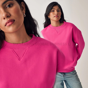 Fabricación de Ropa por Contrato, Sudadera de Cuello Redondo de Algodón Orgánico Sostenible, Impresión Personalizada, Fábrica de Marca Privada, MOQ Bajo - Product Image 3