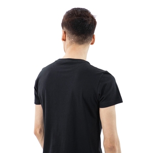 Wholesale Plain 100 Cotton <b>Black</b> T <b>Shirt</b> Custom Logo <b>Slim</b> <b>Fit</b> Short Sleeve Crewneck Blank <b>Mens</b> Tees Bulk - Product Image 3