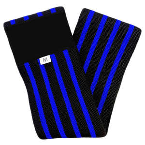 Bandas de Resistencia de Goma con Rayas Azules y Negras Ikhlas Sports para Mujer, Antideslizantes, para Glúteos, Cadera, Activación de Glúteos, Ejercicios de Piernas, Gimnasio - Product Image 5