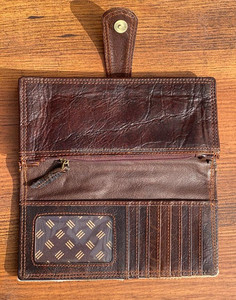 Nueva Venta caliente pelo hecho a mano en piel tallado cuero embrague mujeres diseñador occidental turquesa en relieve elegante funda de teléfono carteras - Product Image 6