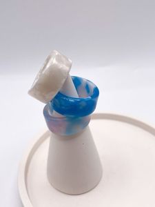 Ensemble de bagues en résine inspirées de l'agate naturelle, accessoires élégants pour femmes, bijoux de mode haut de gamme - Product Image 5