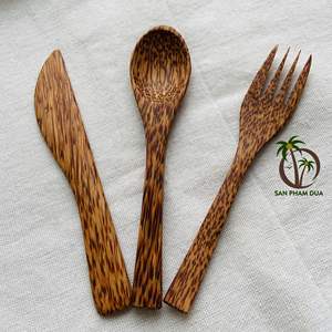 Juego de Cuchillos, Tenedores y Cucharas de Madera de Coco al por Mayor, Directo del Fabricante en Vietnam - Product Image 4
