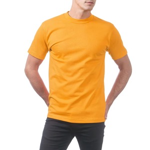 Camisetas de manga corta para hombre, de mezcla triple, color naranja sólido, proveedores de camisetas con impresión DTG, camisetas con logotipo personalizado. - Product Image 5