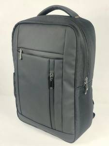 Sac à dos noir pour ordinateur portable, imperméable en polyester, sac de voyage décontracté pour étudiant, avec fermeture éclair frontale et dossier ergonomique souple - Product Image 2