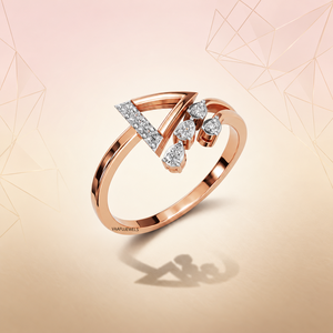 Trendy V Shape Lab Grown Diamond Wedding <b>Engagement</b> <b>Ring</b> <b>Unique</b> Open Statement Design 10K 14K 18K Gold 925 935 Silver - Product Image 1