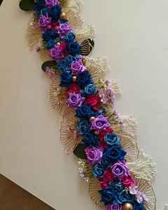 Decoración Colgante de Plástico Ecológico con Diseño de Flores Coloridas y Detalladas Hechas a Mano para Diwali, Bodas y Eventos Culturales, Toran Bandanwar - Product Image 4